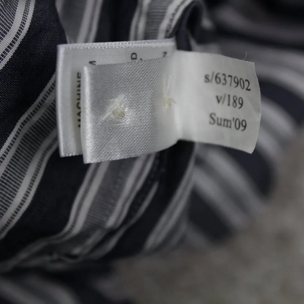 Banana Republic Shirt Mens Large Blue/Gray Slim Fit Albini Italian Fabric Cotton